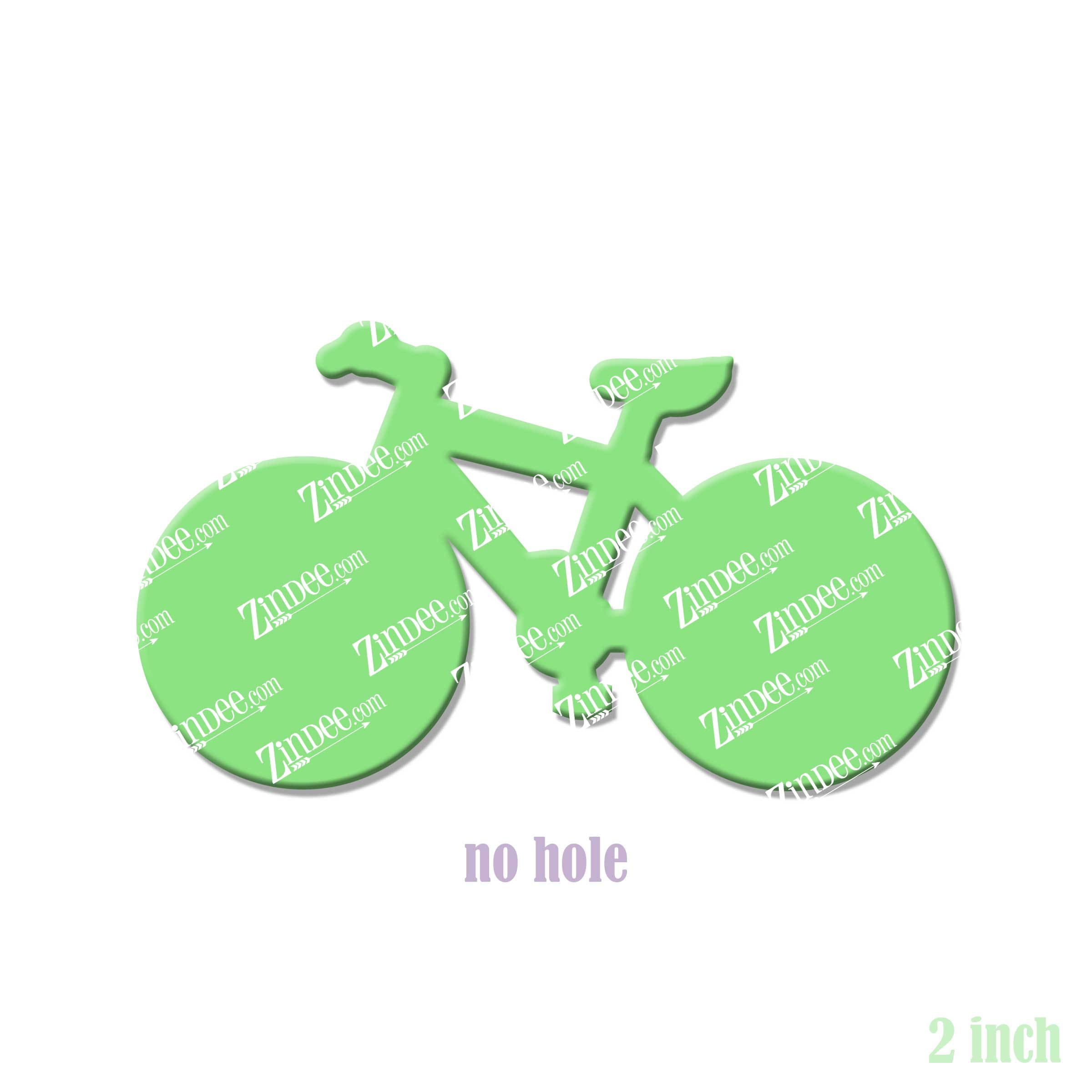 Mountain Bike acrylic blank (2 inch) NO HOLE (5 piece minimum)