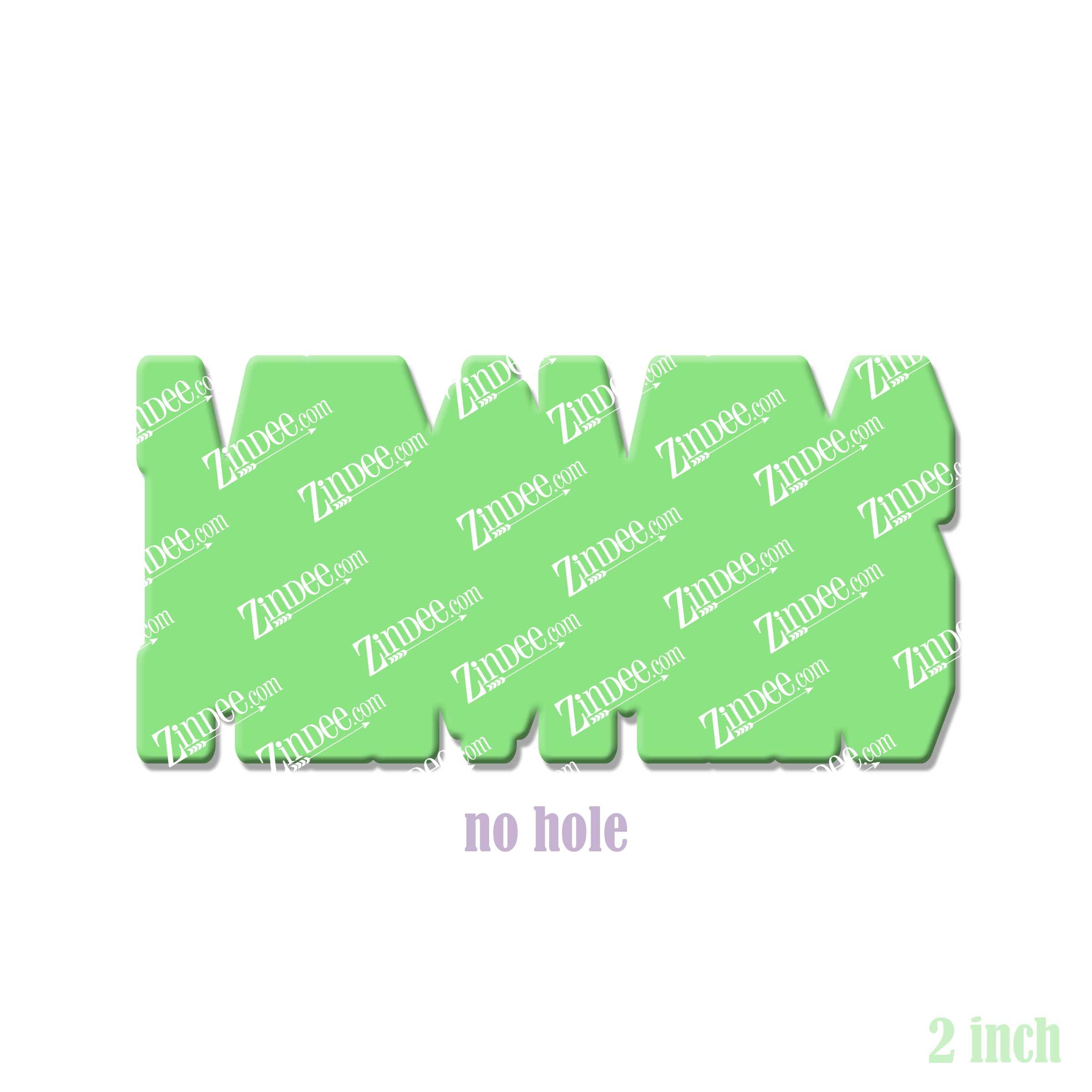 Mr. & Mrs. acrylic blank (2 inch) NO HOLE (10 PIECE MINIMUM)