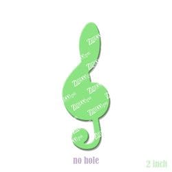 Alternative view of Music Note – Acrylic Badge Reel Blank (2") No Hole | Optional Sticker or UV DTF