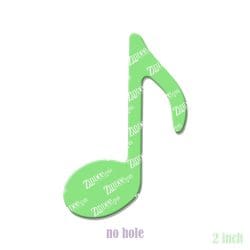 Music Note (8th) acrylic blank (2 inch) NO HOLE (5 piece minimum)