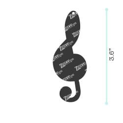 Alternative view of Music Note – Acrylic Keychain Blank (3") | Optional Sticker or UV DTF