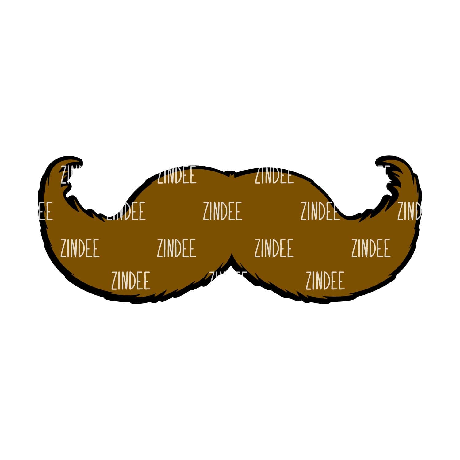 Mustache acrylic blank (3 inch) - Image 2