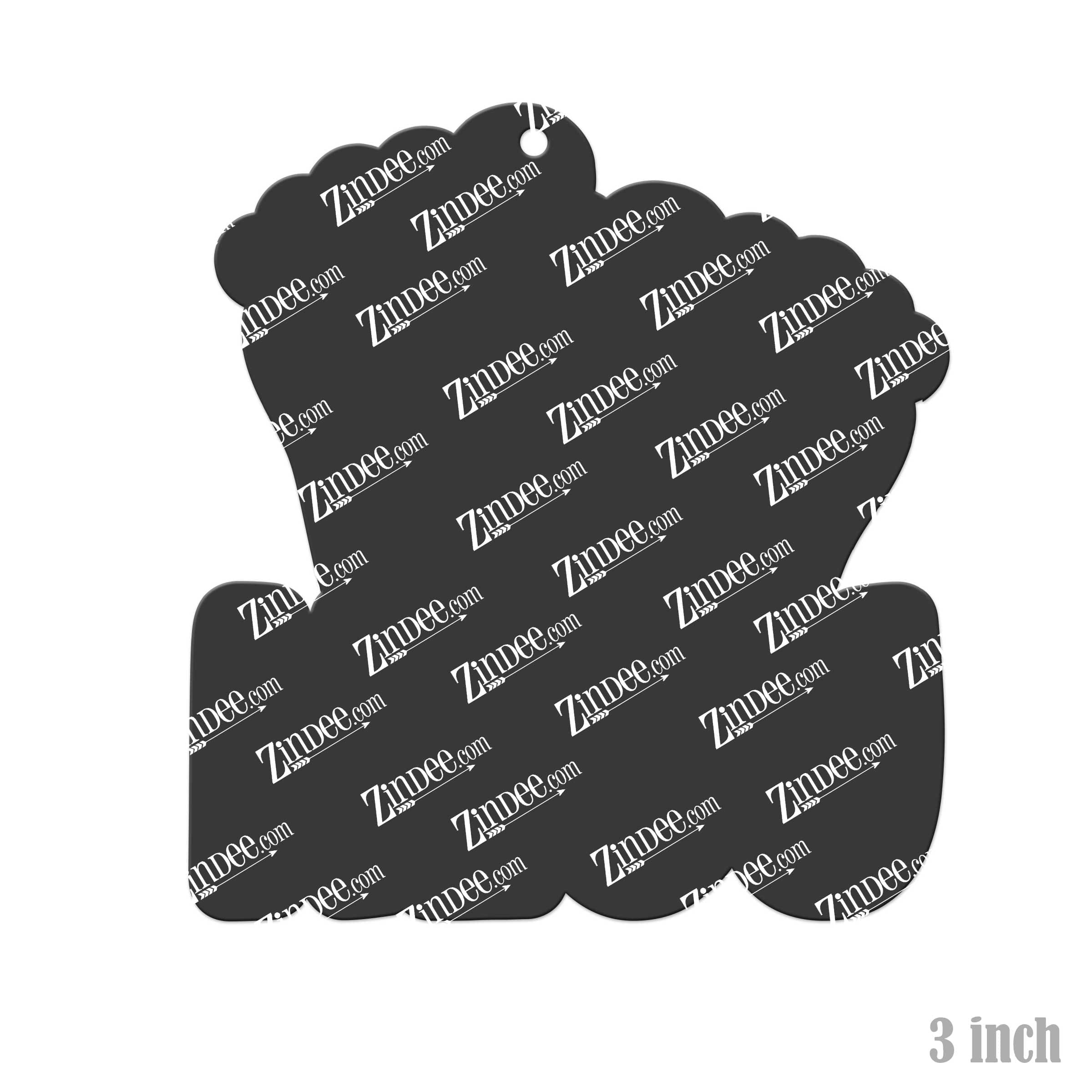 NICU Baby Feet Acrylic Blank- Sticker- UV DTF (3 inch) (5 PIECE MINIMUM)