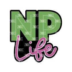 NP Life – Acrylic Badge Reel Blank (2") No Hole | Optional Sticker or UV DTF