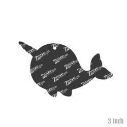 Narwhal acrylic blank (3 inch)