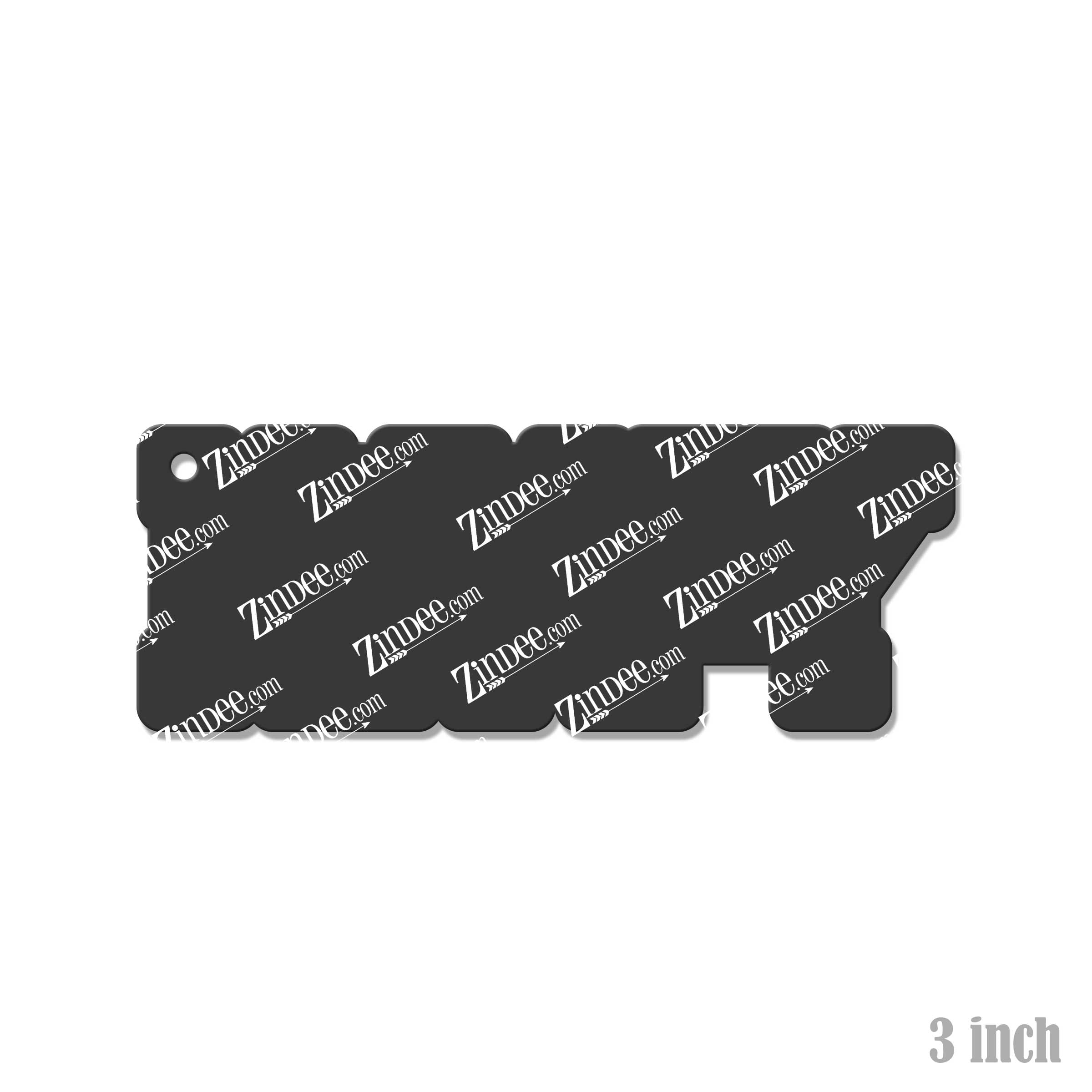 Alternative view of Navy (word) Acrylic Blank- Sticker- UV DTF (3 inch)