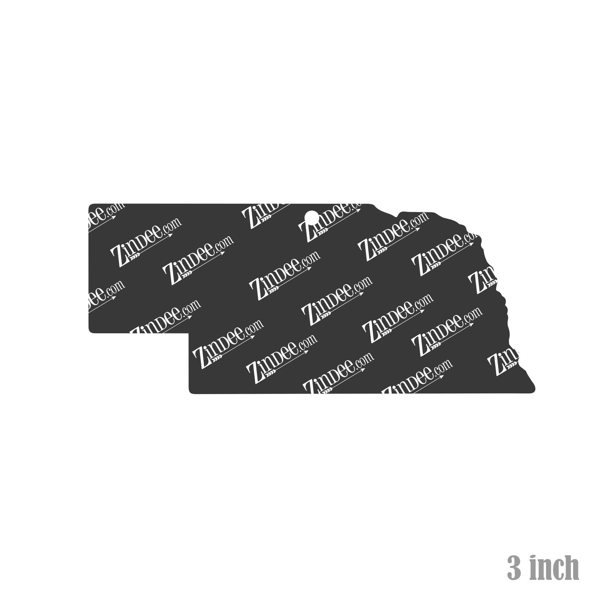 Alternative view of Nebraska Acrylic Blank- Sticker- UV DTF (3 inch)