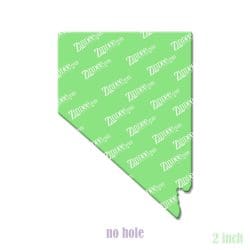 Alternative view of Nevada – Acrylic Badge Reel Blank (2") No Hole | Optional Sticker or UV DTF