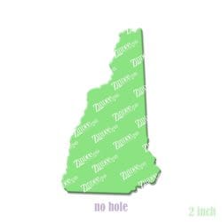 Alternative view of New Hampshire – Acrylic Badge Reel Blank (2") No Hole | Optional Sticker or UV DTF