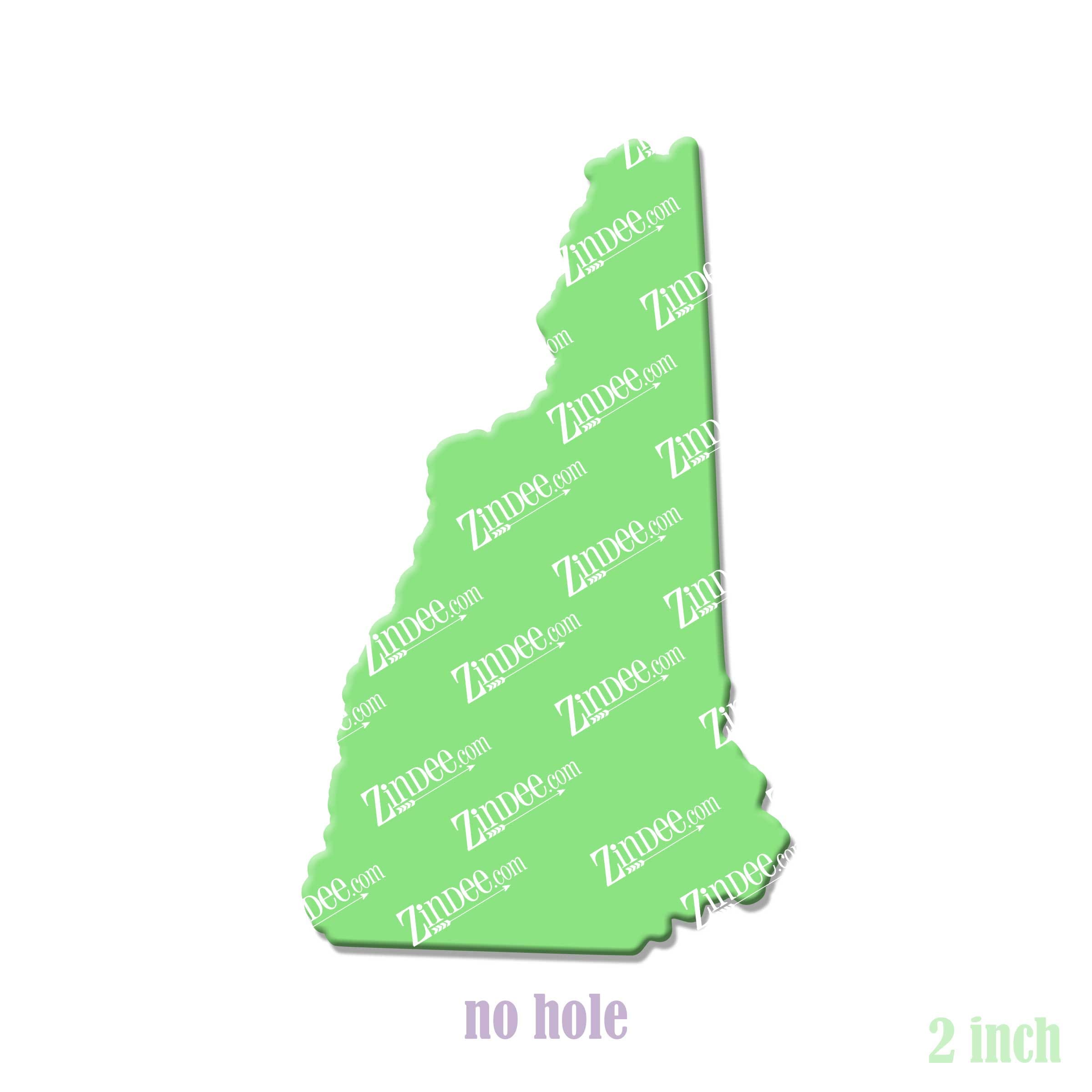 Alternative view of New Hampshire Acrylic Blank- Sticker- UV DTF (2 inch) NO HOLE