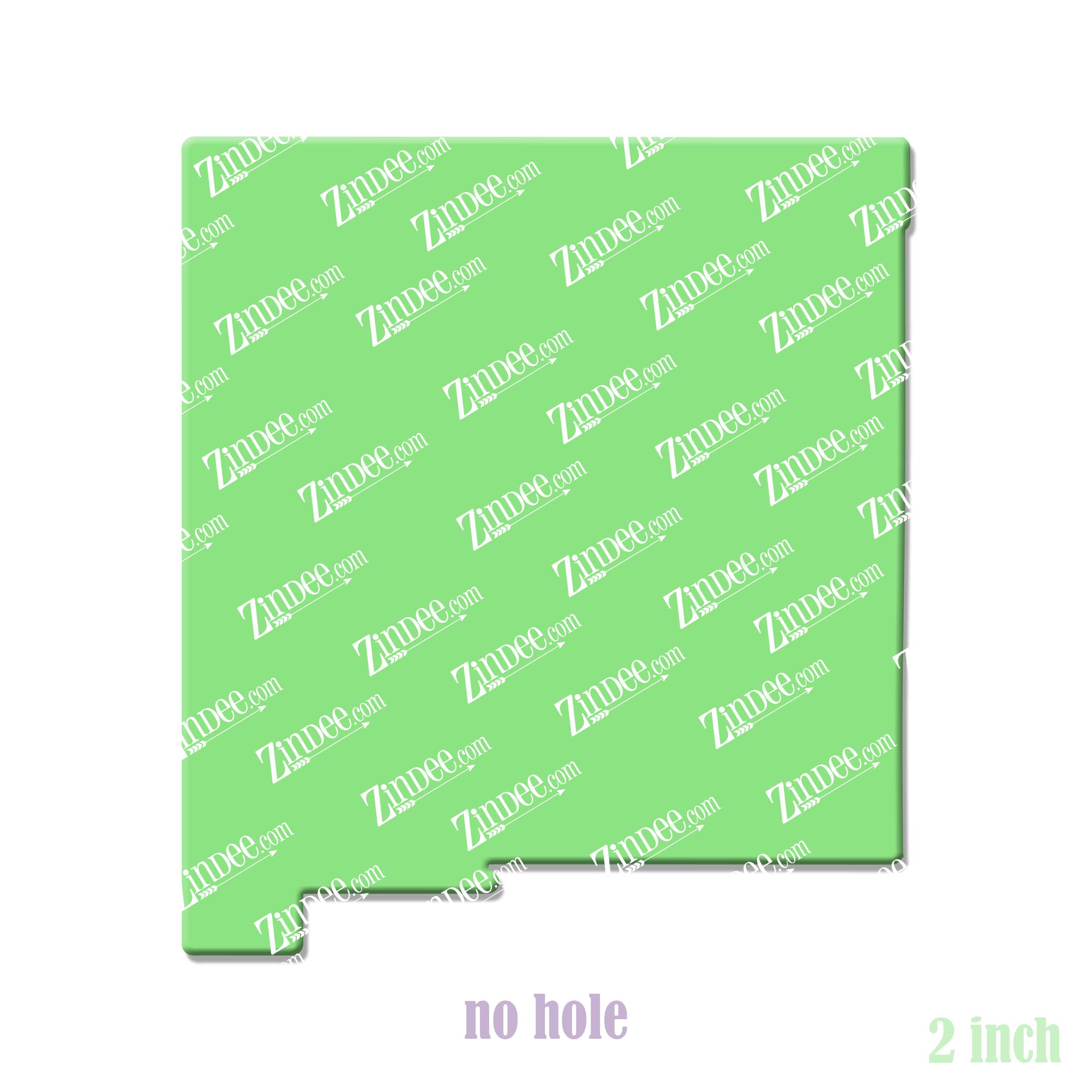 Alternative view of New Mexico Acrylic Blank- Sticker- UV DTF (2 inch) NO HOLE