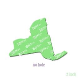 Alternative view of New York – Acrylic Badge Reel Blank (2") No Hole | Optional Sticker or UV DTF
