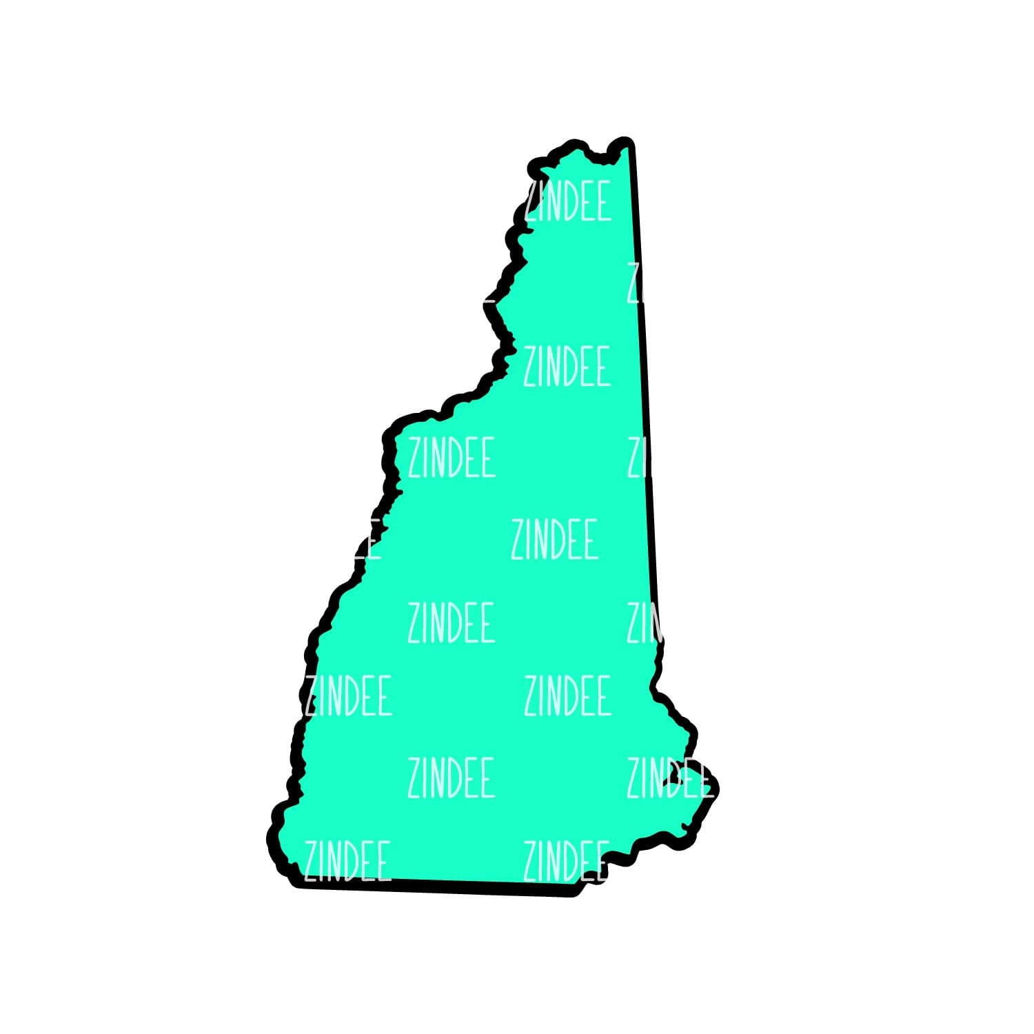 New Hampshire Acrylic Blank- Sticker- UV DTF (3 inch)