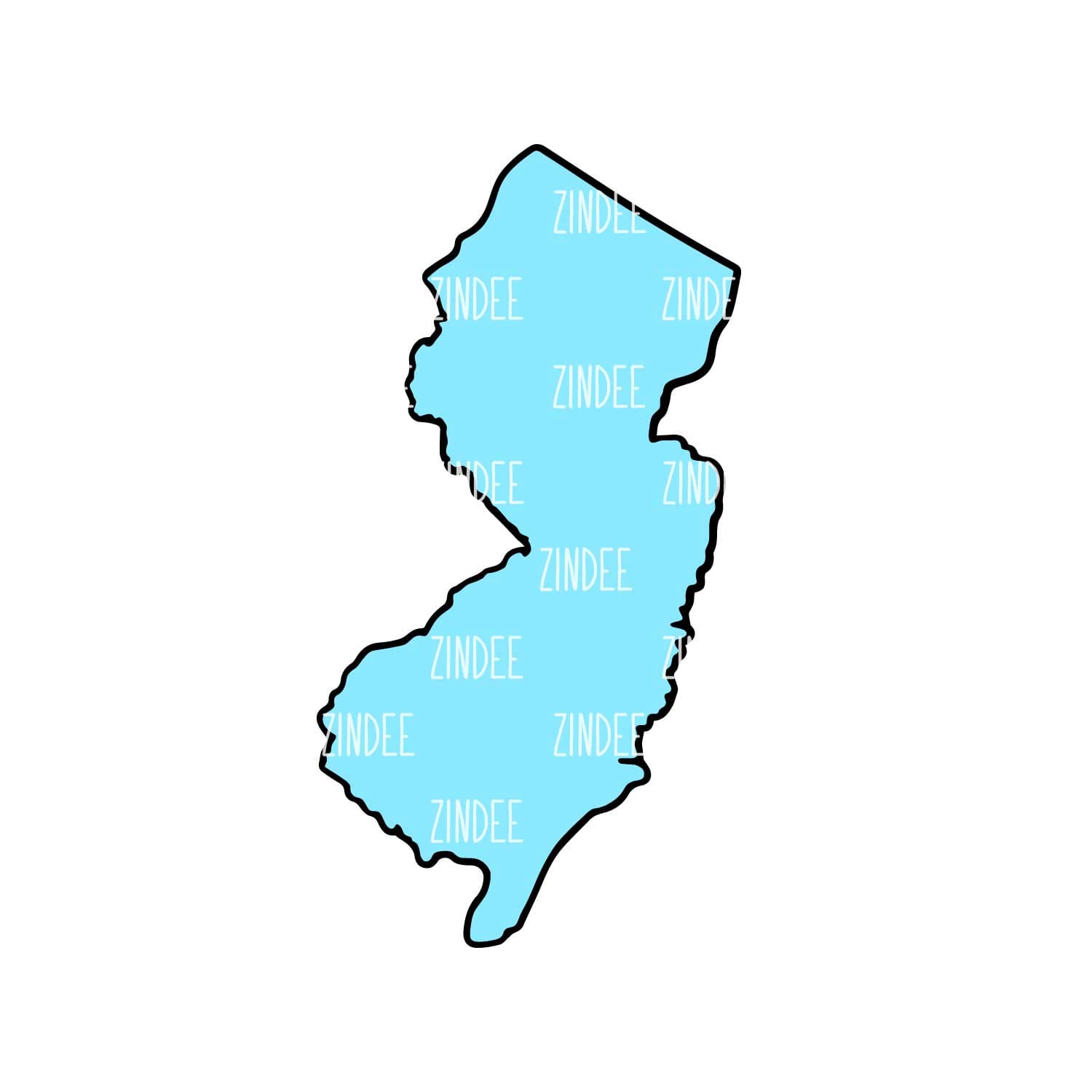 New Jersey Acrylic Blank- Sticker- UV DTF (3 inch)