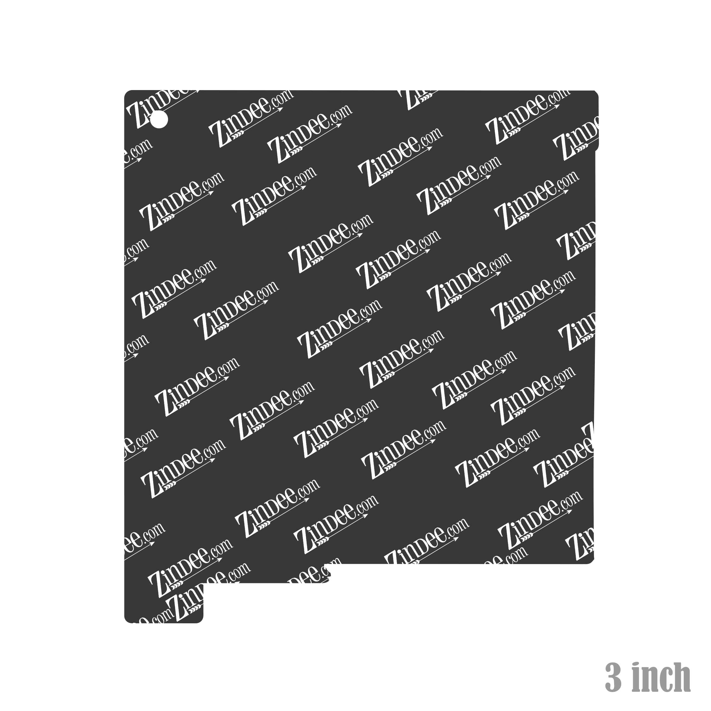 Alternative view of New Mexico Acrylic Blank- Sticker- UV DTF (3 inch)