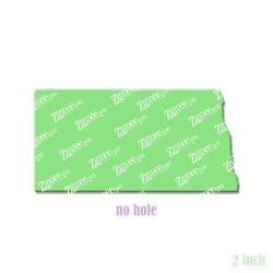 Alternative view of North Dakota – Acrylic Badge Reel Blank (2") No Hole | Optional Sticker or UV DTF