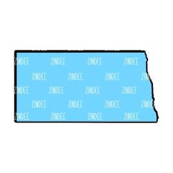 North Dakota – Acrylic Badge Reel Blank (2") No Hole | Optional Sticker or UV DTF