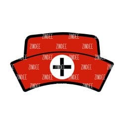 Nurse Hat – Acrylic Badge Reel Blank (2") No Hole | Optional Sticker or UV DTF