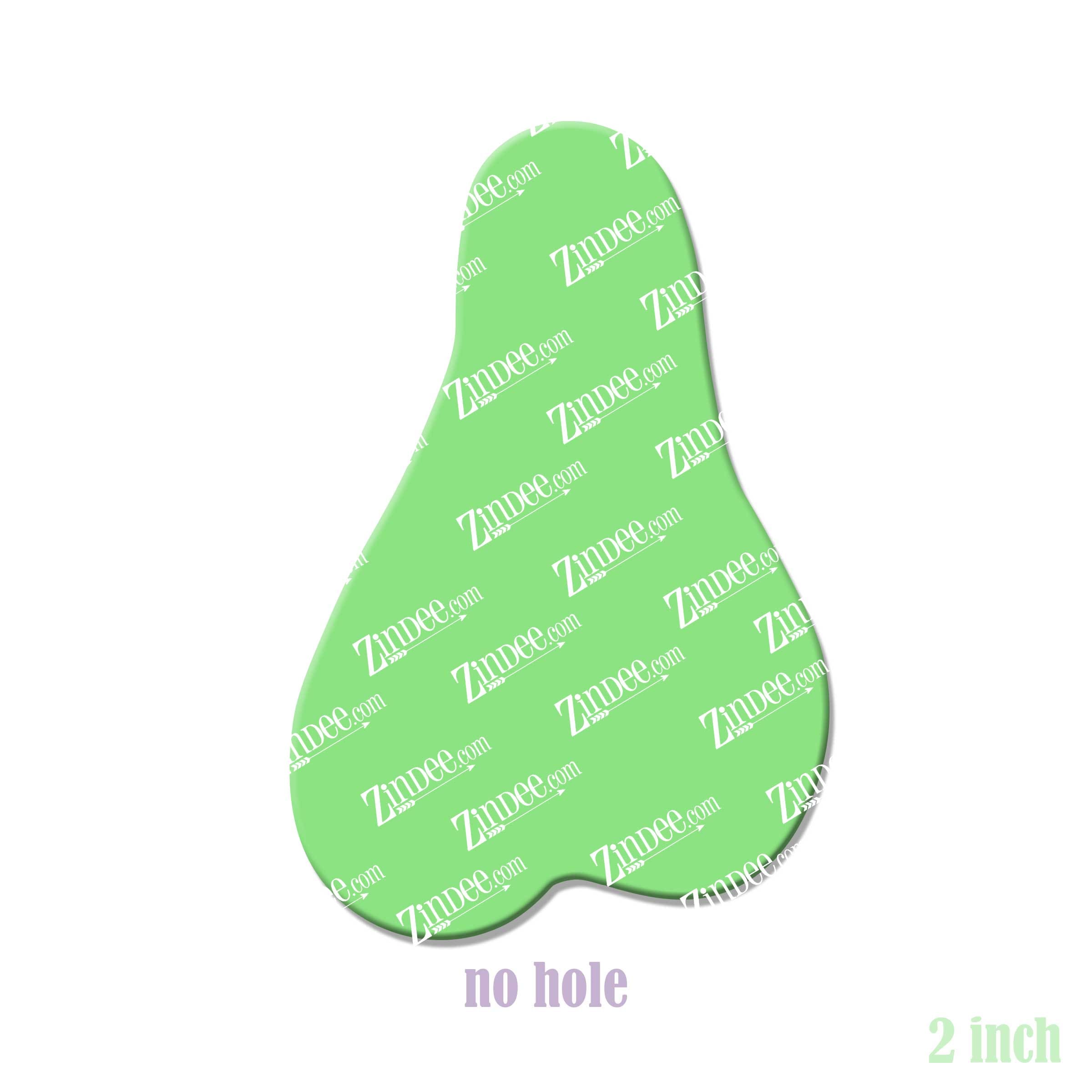 Nut Sack acrylic blank (2 inch) NO HOLE