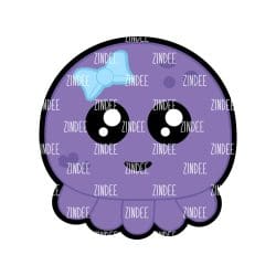 Octopus Baby – Acrylic Keychain Blank (3") | Optional Sticker or UV DTF