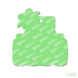 Alternative view of Off Road Vehicle With Bow – Acrylic Keychain Blank (2") | Optional Sticker or UV DTF
