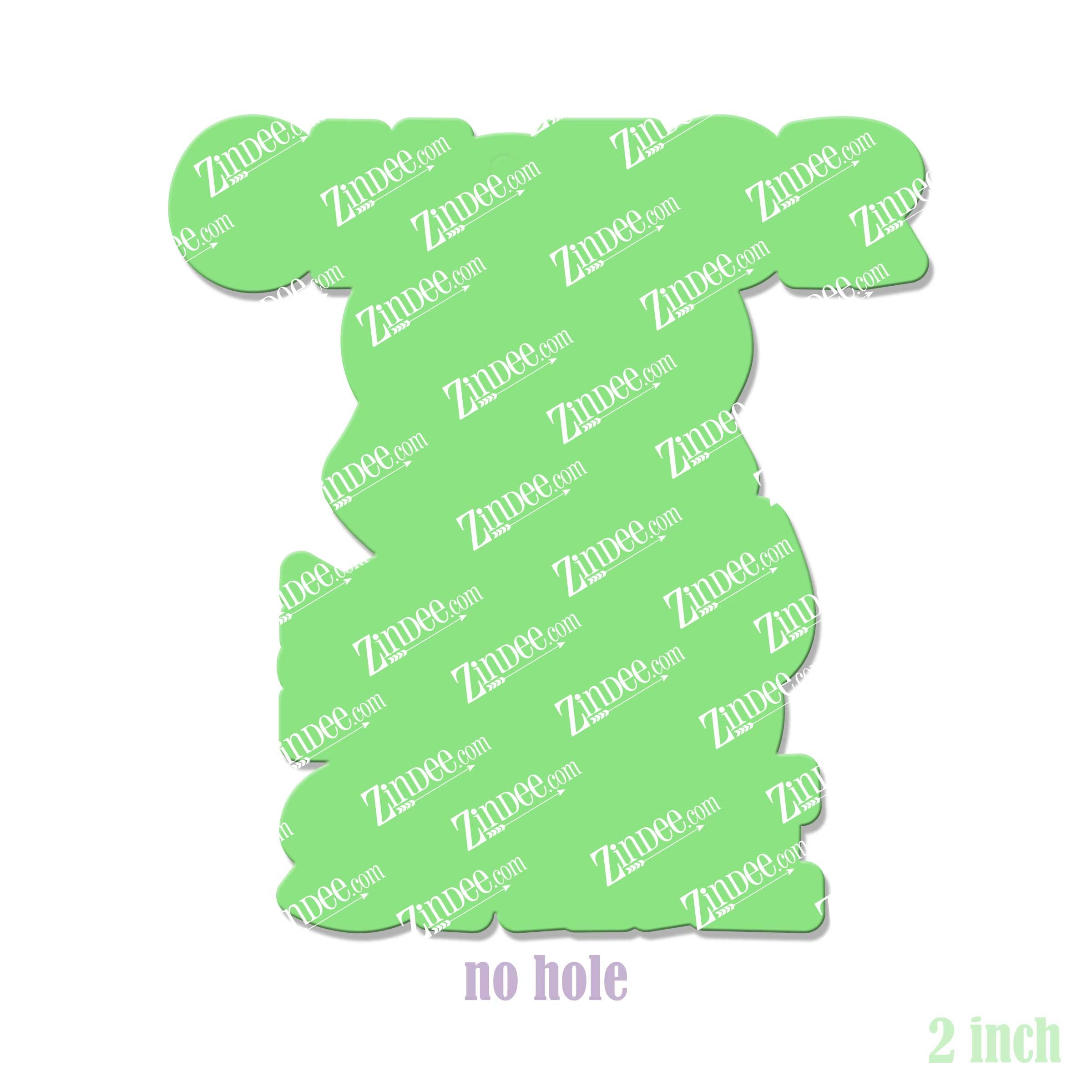 Alternative view of Oh for Fox Sake Acrylic Blank- Sticker- UV DTF (2 inch) NO HOLE