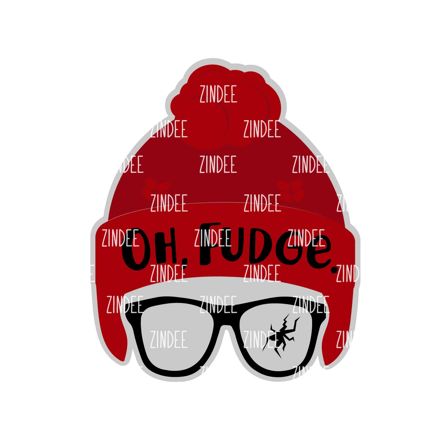 Oh Fudge Acrylic Blank- Sticker- UV DTF (3 inch)