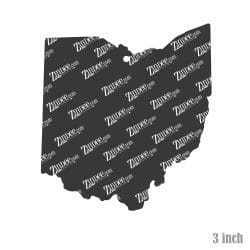 Alternative view of Ohio – Acrylic Keychain Blank (3") | Optional Sticker or UV DTF