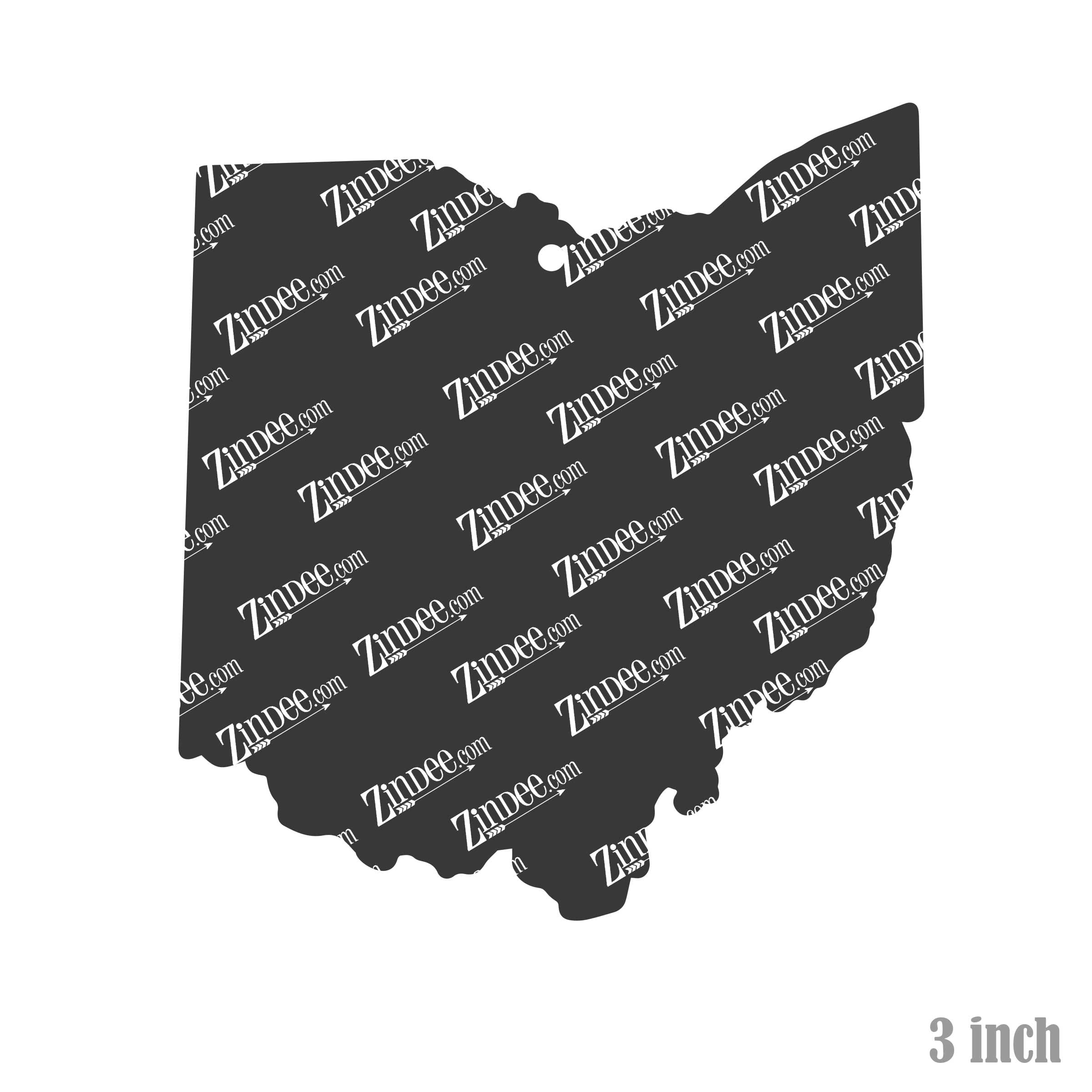 Alternative view of Ohio Acrylic Blank- Sticker- UV DTF (3 inch)