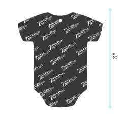 Alternative view of Baby Romper – Acrylic Keychain Blank (3") | Optional Sticker or UV DTF