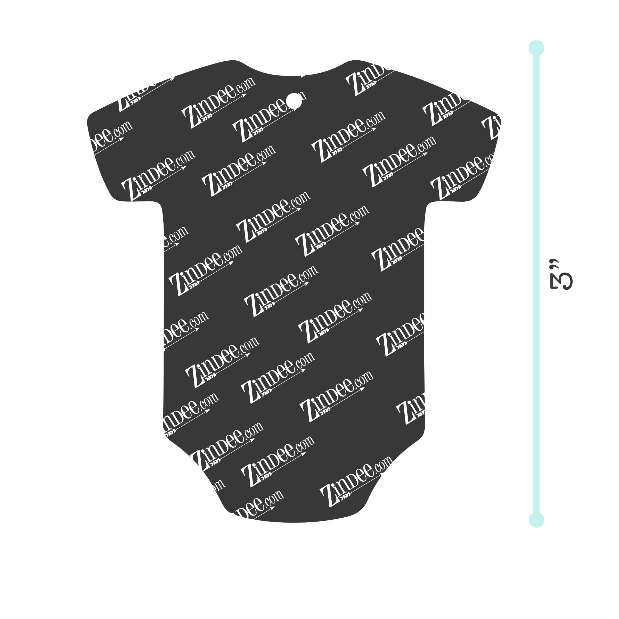 Alternative view of Baby Romper Acrylic Blank- Sticker- UV DTF (3 inch)