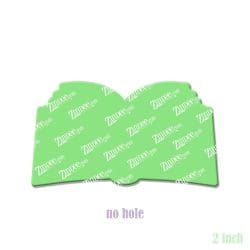 Alternative view of Open Book – Acrylic Badge Reel Blank (2") No Hole | Optional Sticker or UV DTF