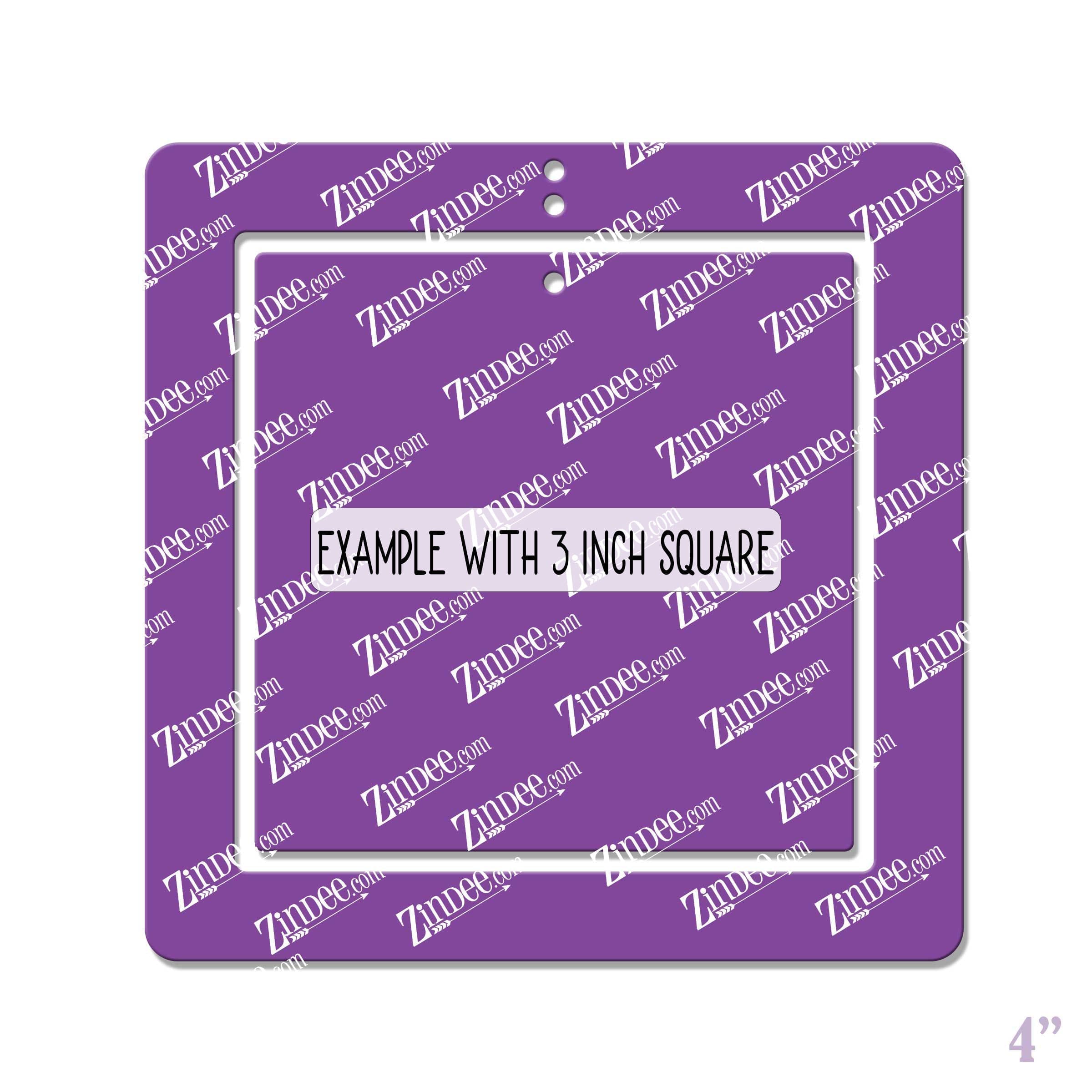 Square Open Ornament 4" - Image 3