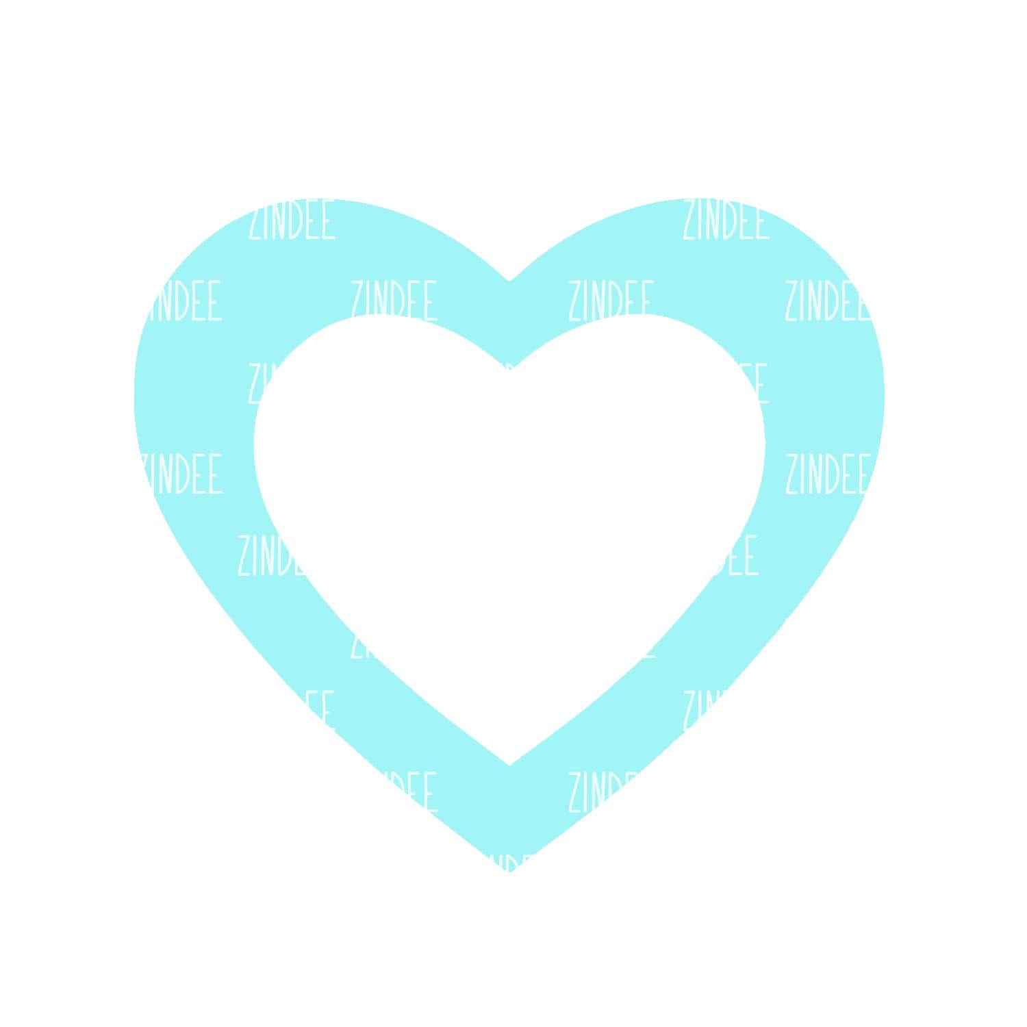 Open Heart 1 inch NO HOLE (10 Pack) - Image 2