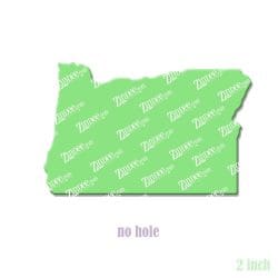 Alternative view of Oregon – Acrylic Badge Reel Blank (2") No Hole | Optional Sticker or UV DTF