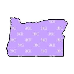 Oregon – Acrylic Badge Reel Blank (2") No Hole | Optional Sticker or UV DTF