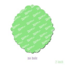 Alternative view of Ornate Oval – Acrylic Badge Reel Blank (2") No Hole | Optional Sticker or UV DTF