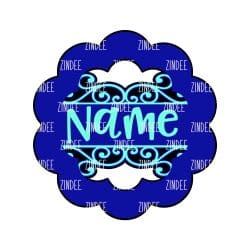 Alternative view of Ornate Scallop acrylic blank (5 inch)