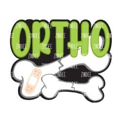 Ortho – Acrylic Badge Reel Blank (2") No Hole | Optional Sticker or UV DTF