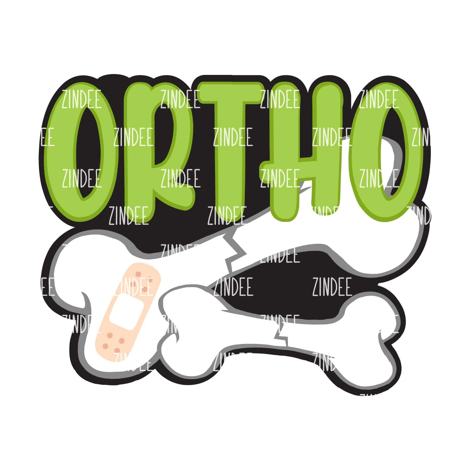 Ortho Acrylic Blank- Sticker- UV DTF (2 inch) NO HOLE