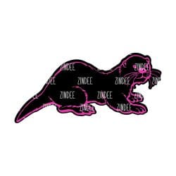 Alternative view of Otter acrylic blank (2 inch) NO HOLE (5 piece minimum)