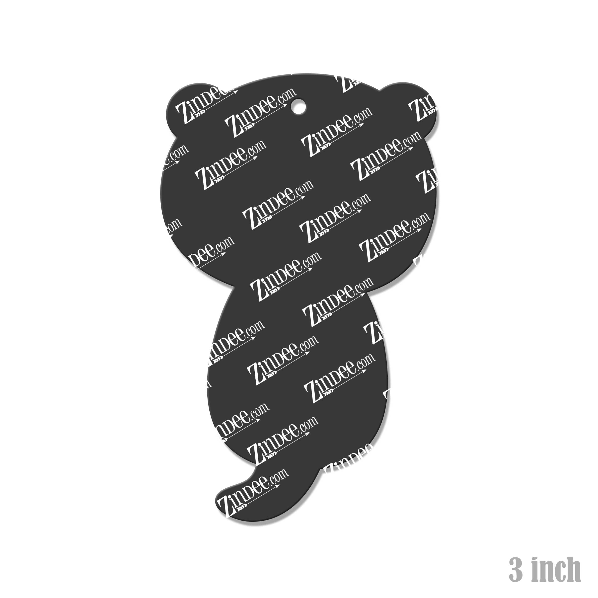 Alternative view of Otter with Fish Acrylic Blank- Sticker- UV DTF (3 inch)