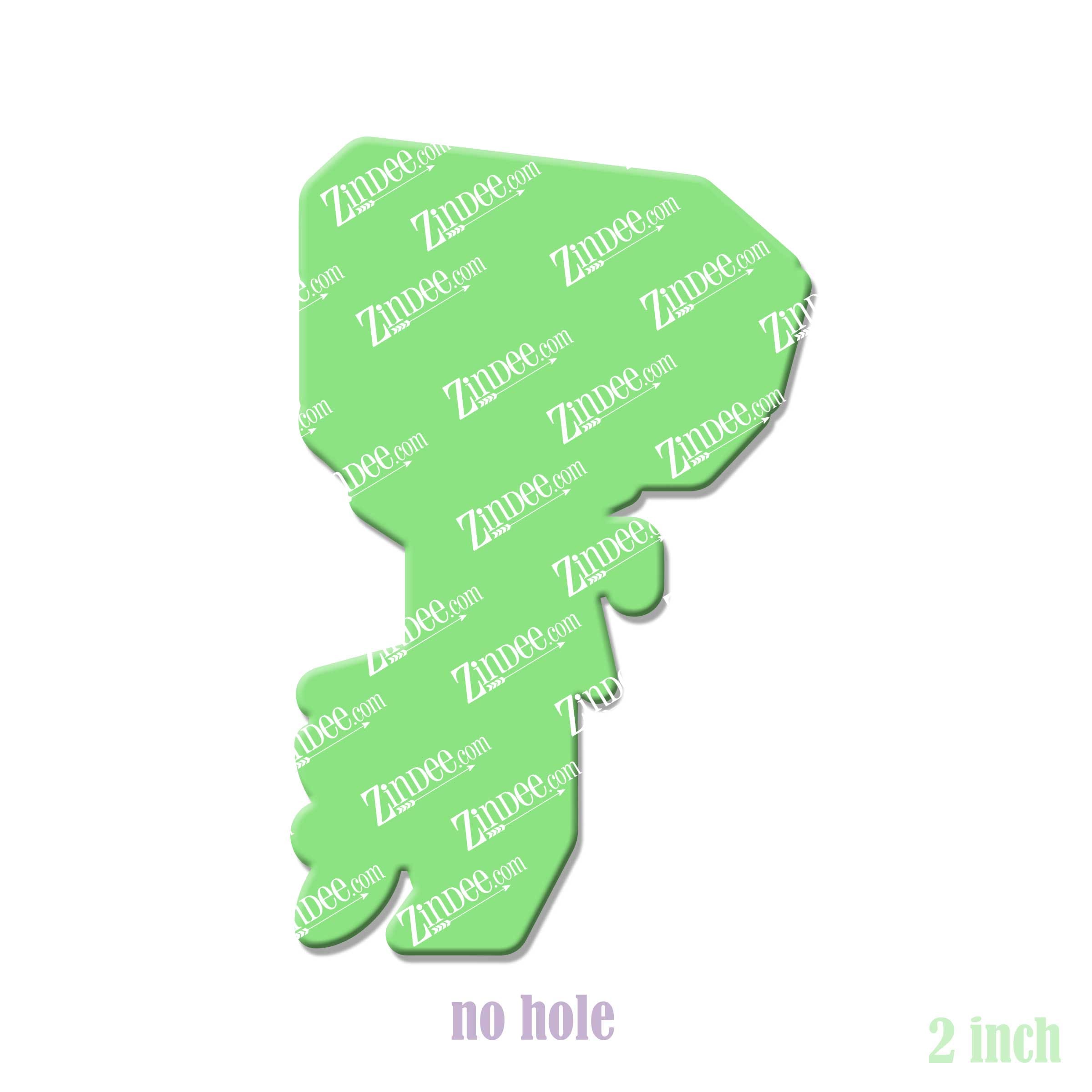 Outboard Motor acrylic blank (2 inch) NO HOLE (5 piece minimum)