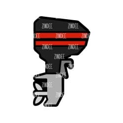 Alternative view of Outboard Motor acrylic blank (3 inch)