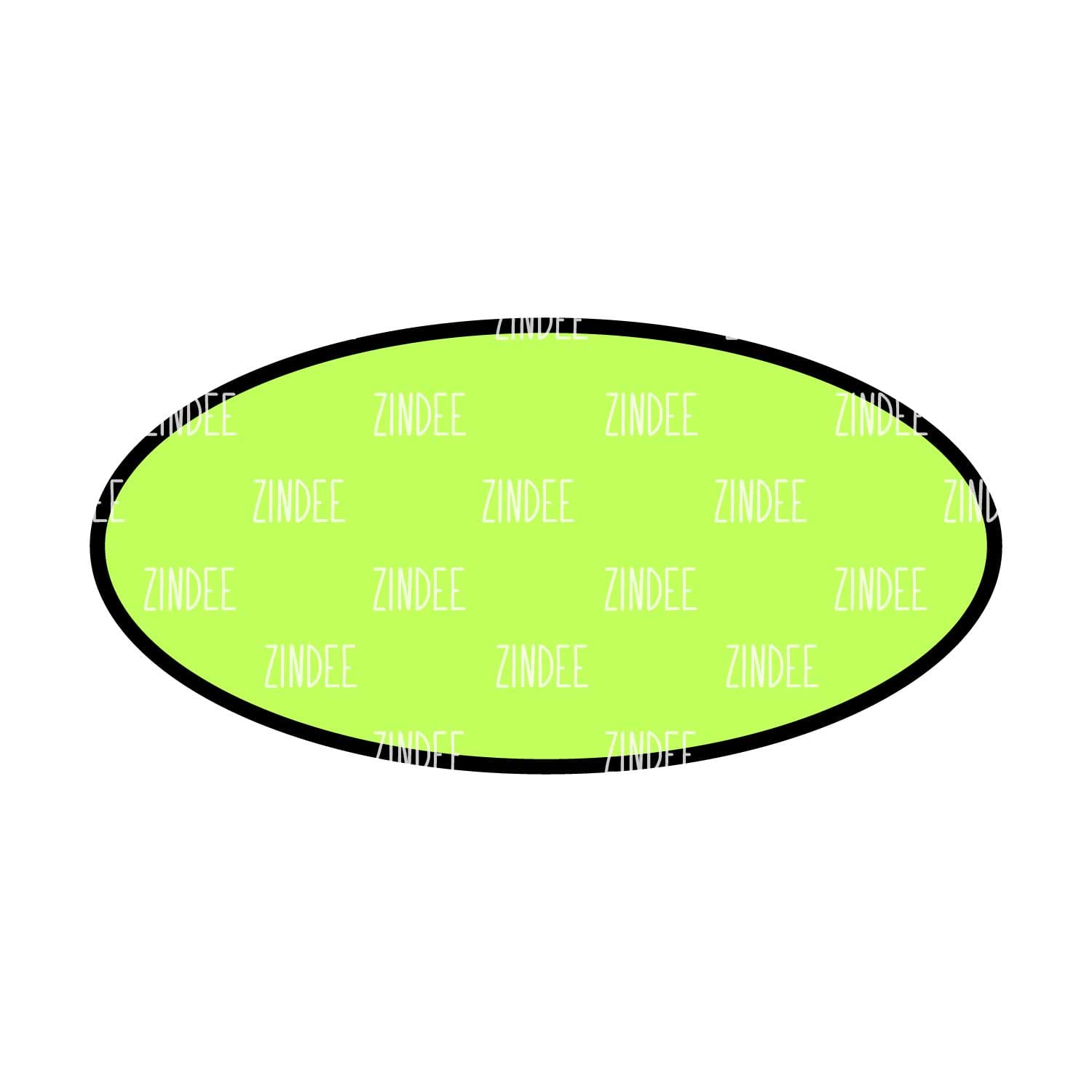 Oval Acrylic Blank- Sticker- UV DTF (3 inch)