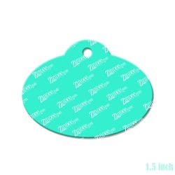 Alternative view of Oval Tag Acrylic Blank- Sticker- UV DTF (1.5 inch)