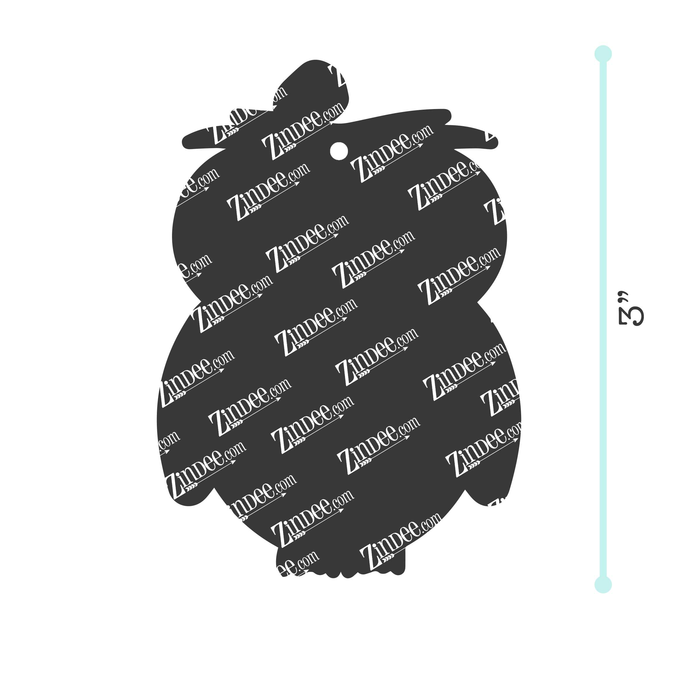 Alternative view of Owl Acrylic Blank- Sticker- UV DTF (3 inch)