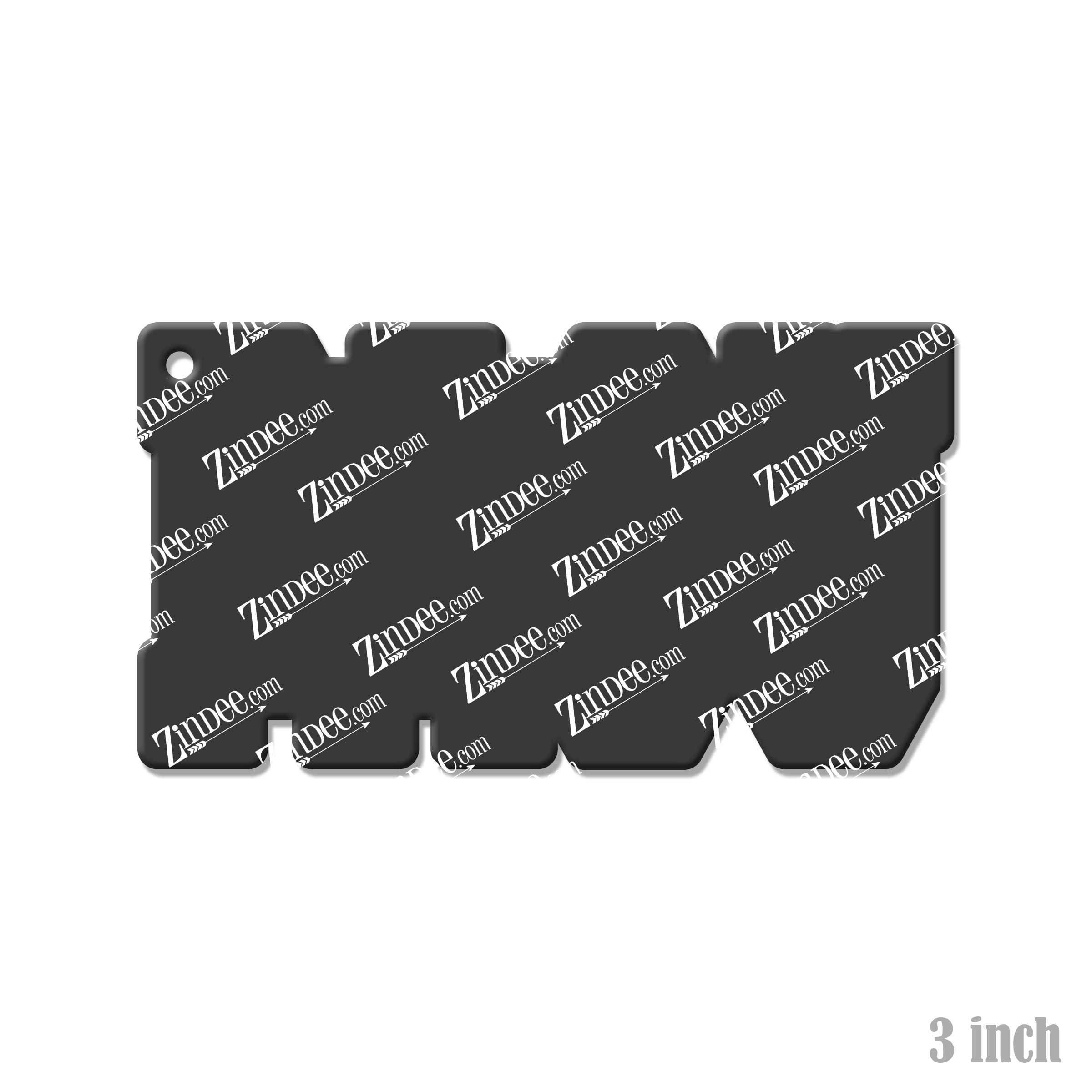 PACU acrylic blank (3 inch) (5 piece minimum)