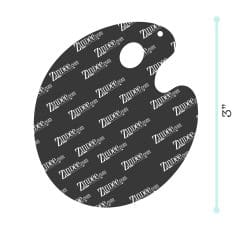 Alternative view of Artist Palette – Acrylic Keychain Blank (3") | Optional Sticker or UV DTF