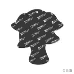 Alternative view of Palm Tree Baby – Acrylic Keychain Blank (3") | Optional Sticker or UV DTF